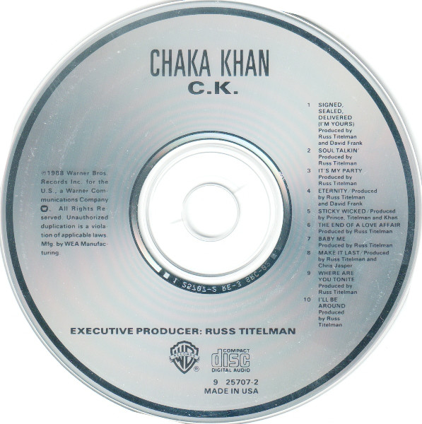 Chaka Khan  C.K : CD